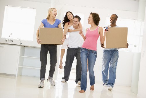 Removal team helping with a home move in Croydon