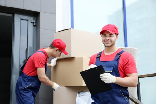 Moving preparation items and labelled boxes for a Croydon removals service