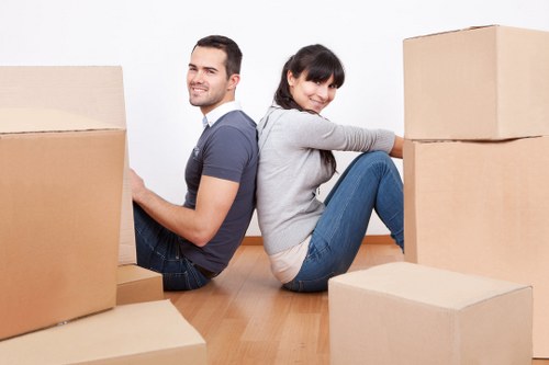 Local moving van helping with a flat or house move in Croydon