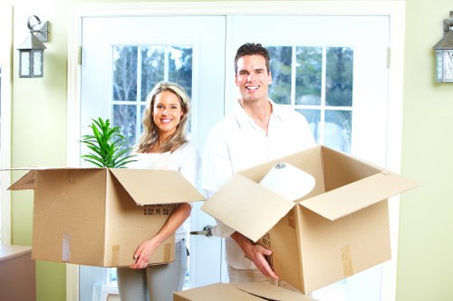 Croydon movers transporting furniture and boxes for a local move