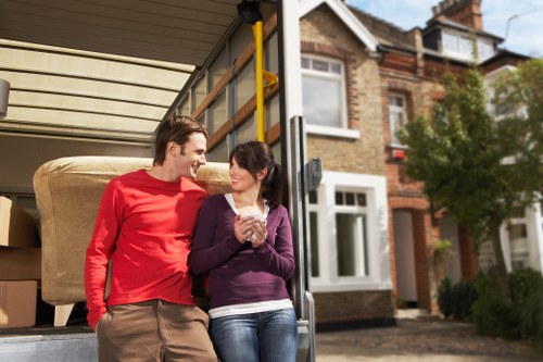 Loading furniture into a van for a Croydon delivery