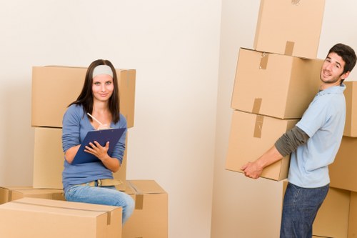 Local movers handling access challenges during a Croydon business relocation